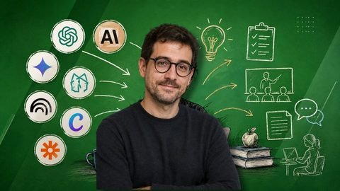 Fundamentos de IA Generativa y Agentes de IA para Docentes, portada del curso